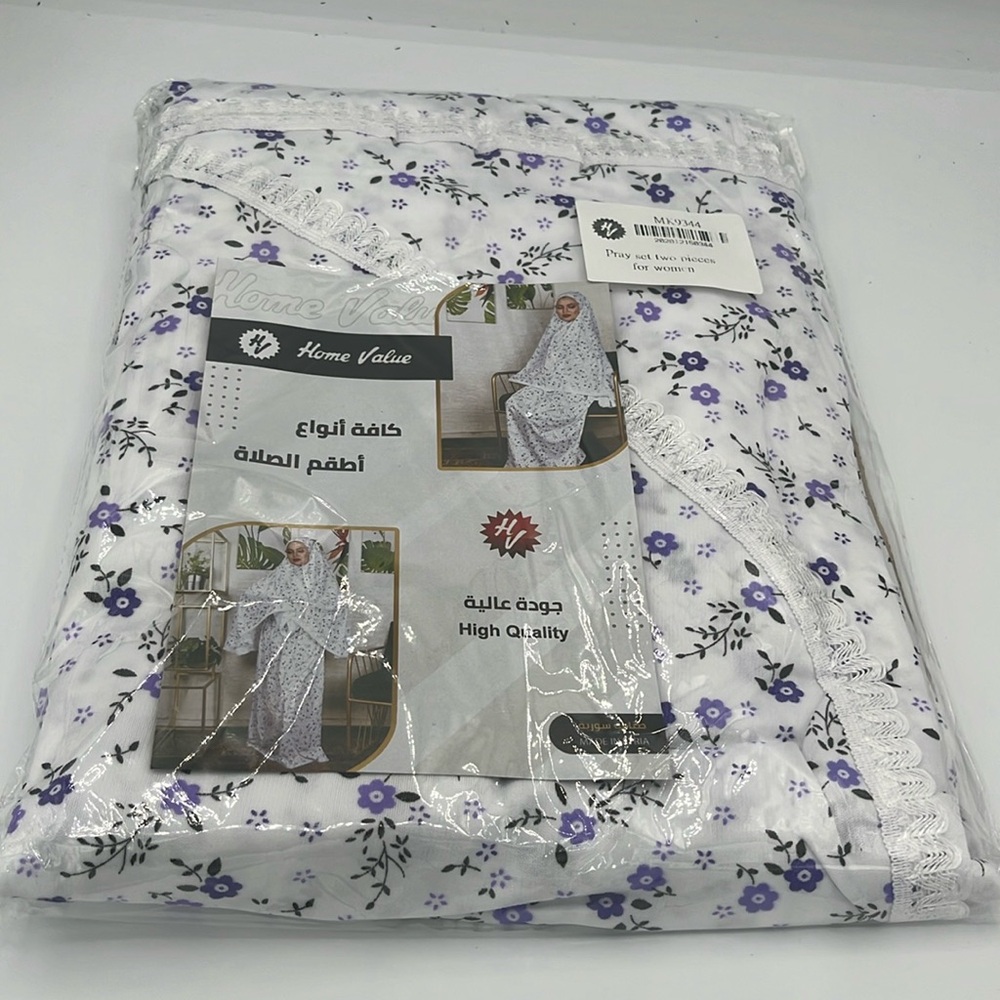 Beautiful purple and white prayer set for women